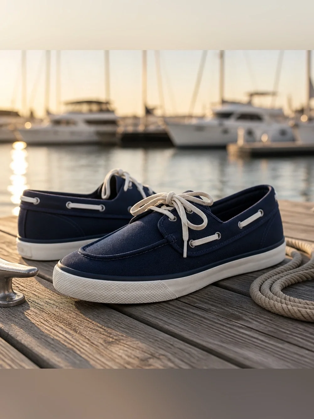 Sperry Men’s Captain 2 Eye Lace Up Sneaker Boat Shoe, Navy Canvas 11.5 M